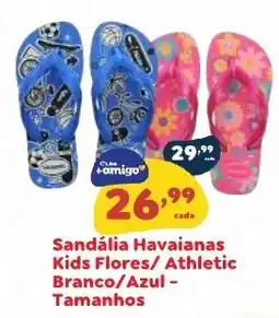 Amigão Calçados Sandália havaianas kids flores/athletic branco/azul - tamanhos oferta