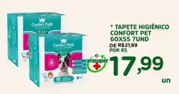 Araújo Supermercados Tapete higiênico confort pet oferta