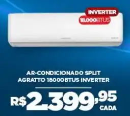 DB Supermercados ar-condicionado split agratto 18000btus inverter oferta