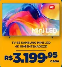 DB Supermercados tv 65 samsung mini led oferta