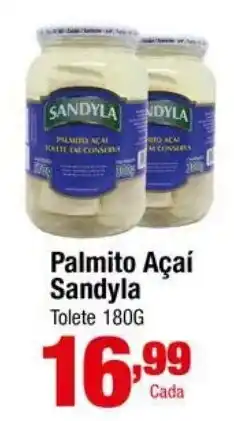 Santo Supermercados Palmito Açaí Sandyla oferta