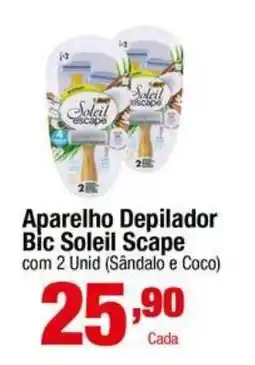 Santo Supermercados Aparelho Depilador Bic Soleil Scape oferta