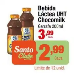Santo Supermercados Bebida Láctea UHT Chocomilk oferta