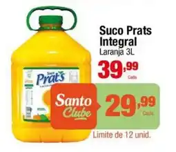 Santo Supermercados Suco Prats Integral Laranja oferta
