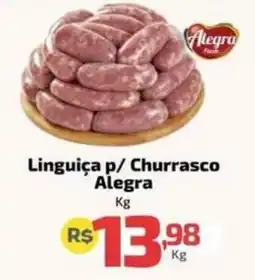 Supermercado Jacomar Linguiça p/ Churrasco Alegra oferta