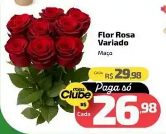 Supermercado Jacomar Flor Rosa Variado Maço oferta