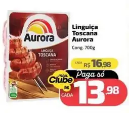 Supermercado Jacomar Linguiça Toscana Aurora oferta