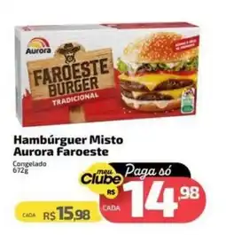 Supermercado Jacomar Hambúrguer Misto Aurora Faroeste oferta