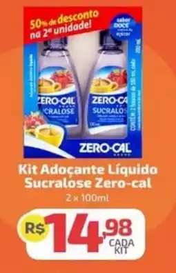 Supermercado Jacomar Kit Adoçante Líquido Sucralose Zero-cal oferta