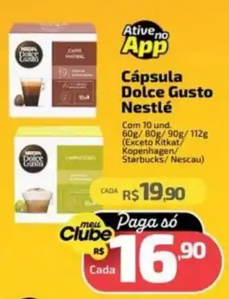 Supermercado Jacomar Cápsula Dolce Gusto Nestlé oferta