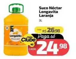 Supermercado Jacomar Suco Néctar Longavita Laranja oferta