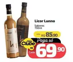 Supermercado Jacomar Licor Lunno oferta