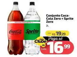 Supermercado Jacomar Conjunto Coca-Cola Zero + Sprite Zero oferta