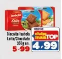 Rede Top Biscoite isabela leite/chocolate oferta