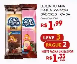 Bistek Supermercados bolinho ana maria 35g/42g sabores - cada oferta