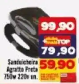 Rede Top Sanduicheira Agratto Preta oferta