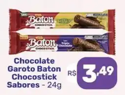 Supermercados Jau Serve Chocolate garoto baton chocostick sabores oferta