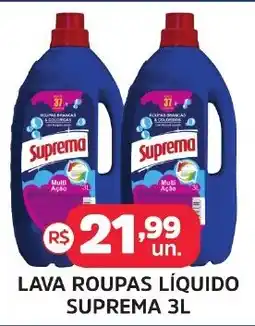 Supermercados Correia lava roupas líquido suprema 3l oferta