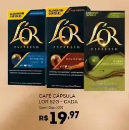 Bistek Supermercados Café cápsula lor 52g oferta