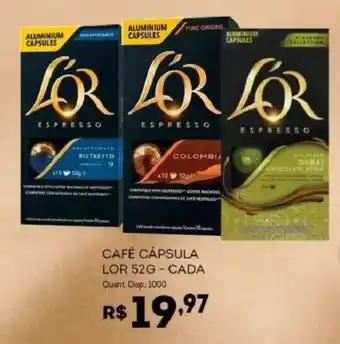Café cápsula lor 52g