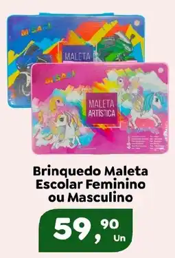 Supermercados Kawakami Brinquedo Maleta Escolar Feminino ou Masculino oferta