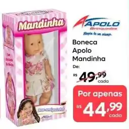 Barbosa Supermercados Boneca Apollo Mandinha oferta