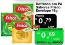 Max Atacadista Refresco em Pó Sabores Frisco Envelope 18g oferta