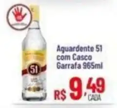 Max Atacadista Aguardente 51 com Casco oferta