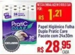 Max Atacadista Papel Higiênico Folha Dupla Pratic Care oferta