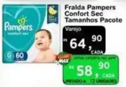 Max Atacadista Frailda Pampers Confort Sec oferta