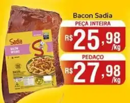 Supermercados Rondon Bacon Sadia oferta
