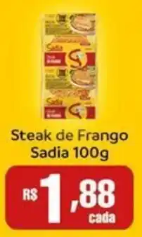 Supermercados Rondon Steak de Frango Sadia 100g oferta
