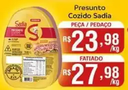 Supermercados Rondon Presunto cozido sadia oferta