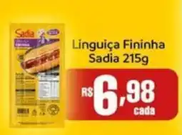 Supermercados Rondon Linguiça Fininha Sadia oferta