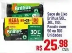 Max Atacadista Saco de Lixo Brilhus oferta