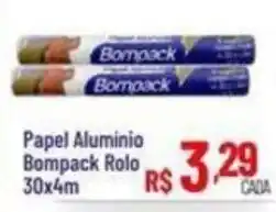 Max Atacadista Papel Aluminio Bompak Rolo oferta