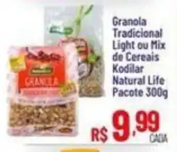 Max Atacadista Granola Tradicional Light ou Mix de Cereais Kodilar Natural Life oferta