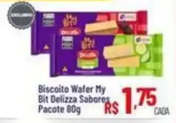 Max Atacadista Biscoito Wafer My Bit Delizza oferta