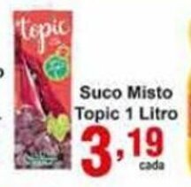 Rossi Supermercado Suco Misto Topic 1L oferta
