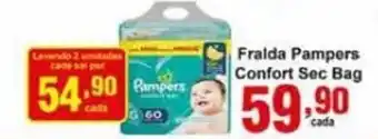 Rossi Supermercado Fralda Pampers Comfort Sec Bag oferta
