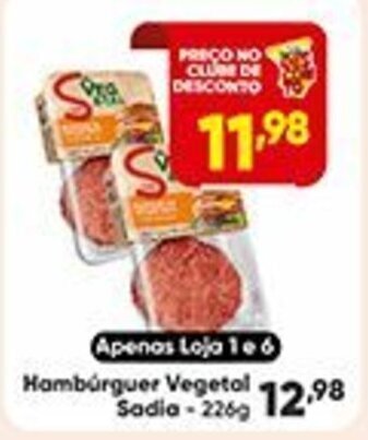Supermercado Paraná Hamburguer Vegetal Sadia 226g oferta