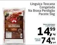 Tenda Atacado Perdigão - linguiça toscana congelada na brasa oferta