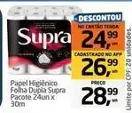 Tenda Atacado Supra - papel higiênico folha dupla oferta