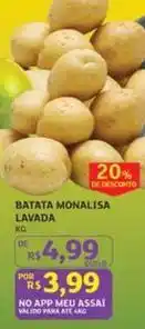 Assaí Atacadista De - batata monalisa lavada oferta