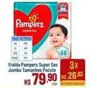 Max Atacadista Pampers - fralda super sec jumbo tamanhos pacote oferta
