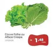 Novo Atacarejo Couve folha ou alface crespa oferta