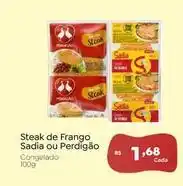 Novo Atacarejo Sadia/ perdigao - steak de frango oferta