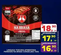 Roldão Perdigão - linguica toscana apimentada congelada oferta