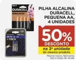 Carrefour Pilha alcalina duracell pequena aa oferta