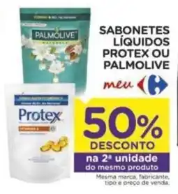 Carrefour Sabonetes líquidos protex ou palmolive oferta